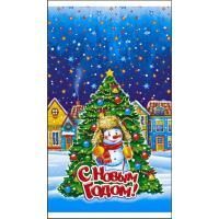 НГ Пакет подарочный (20х35) полипропилен мет+рис Полярная ночь 100/2000