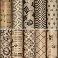 Бумага упаковочная 70х100см ЗОЛОТАЯ СКАЗКА Kraft Unlimited ассорти 1/50