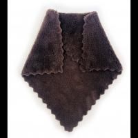 Салфетка микрофибра (29х29) универсальная Плюш Шоколад в вак. упак КП 1/50/400