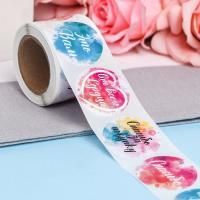 Наклейки для цветов и подарков Спасибо за заказ 4,4 х 4,4 см (252шт) 1/120