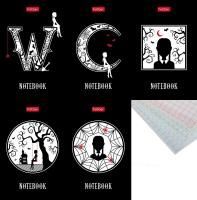 Блокнот 48л А7 75х110мм клетка 3-х цв блок на клею картон Хатбер W-wednesday 1/100