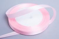 Лента атласная 10мм 25м розовый 1/10