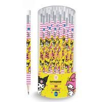 Карандаш ч/гр HB c ластиком деревянный трехгран Kuromi+Me Melody  Centrum 1/50/900