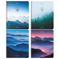 Тетрадь 96л А5 клетка спираль обложка картон Безмятежность 1/4/48