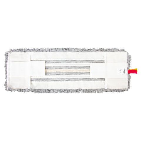 Насадка МОП плоская 40х11см ЛАЙМА EXPERT карманы/уши, микрофибра/хлопок ворс 3,5см  1/100 (клиент)