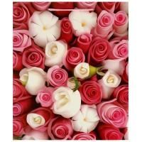 Пакет подарочный бумажный (26х32х14) глянц Тюльпаны 1/12/288