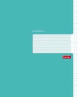 Тетрадь 48л А5 клетка скоба мелованный картон Бирюза Хатбер 1/5/100