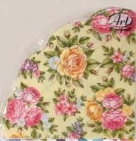 Салфетки 3-сл d 32 см  Rondo Поле роз (12) 1/15