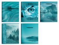 Тетрадь 48л А5 клетка мелованный картон Свобода.Пейзаж Schoolformat 5/80