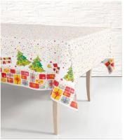 НГ Скатерть120х180см Карусель подарков 1/50