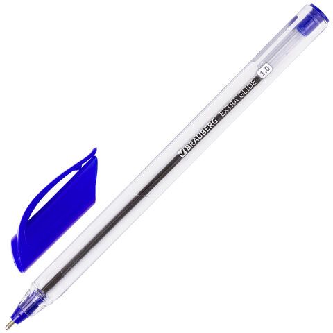 Ручки шариковые масляные НАБОР 4шт линия 0,5мм узел 1мм ассорти BRAUBERG 1/12