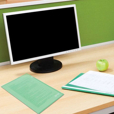 Папка-уголок А4 прозр. зеленая 0,15мм BRAUBERG 1/15/450