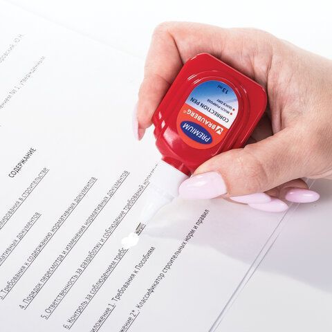 Корректор-ручка 13мл металлический наконечник BRAUBERG 1/12