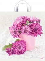 Пакет с петлевой ручкой (36х40)-37 Хризантемы ПНД Тико 50/300