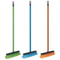 Щетка для уборки с черенком 110см ширина 31см щетина 7см пластик еврорезьба YORK AZUR 1/24