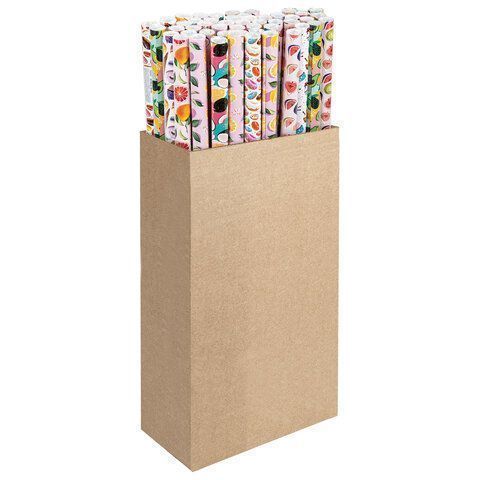 Бумага упаковочная 70х100см ЗОЛОТАЯ СКАЗКА Sweet Life ассорти 1/50