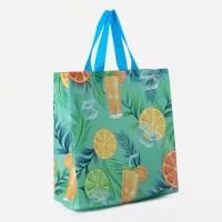 Сумка хозяйственная без молнии (27х29х12) Коктейль ПВХ 1/300