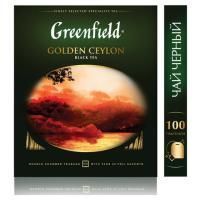Продукты, Чай Гринфилд, Голден Цейлон, черный, 100 пак 0581 1/9