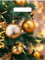 НГ Пакет с вырубной ручкой (23х30)-30 Серпантин и шарики 100/3000