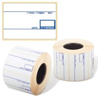 Термоэтикетка (58х40) EKO В для термопринтера и весов с препринтом (600шт) 1/10/50 