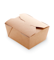 Контейнер бумажный 600мл 130х105х64мм крафт Fold Box OSQ 50/450