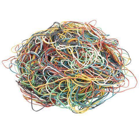 Резинка банк 1000гр 60мм цв натуральный каучук BRAUBERG 1/20