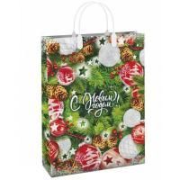 НГ Сумка пластиковая (30х30)-150 Еловое царство 1/40