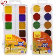 Краски акварельные 12цв медовые Енот в Красном море Мульти-Пульти 1/12