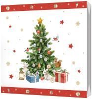 НГ Салфетки (33х33) 3-сл Новогодняя елка (20) 1/15 