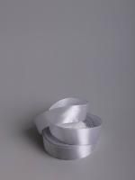 Лента атласная 25мм 25м жемчужная 1/5