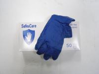 Перчатки смотровые нест сверхпрочные латекс синие High Risk Safe&Care DL 210 (1313) XL 26 гр  25/250
