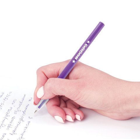 Ручка шариковая масляная синяя 1мм линия 0,5мм безоп.корпус ассорти ЮНЛАНДИЯ НЕОН 1/48