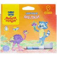 Мелки цветные 09шт квадратные Мульти-Пульти 1/20