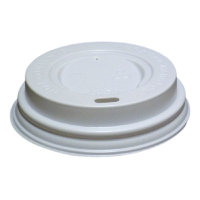 Крышка для бумажных стаканов d 90 мм с открытым питейником белая Атлас 100/1200