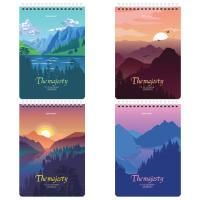 Блокнот 80л А5 146х206мм клетка гребень Majesty BRAUBERG 1/4/56 