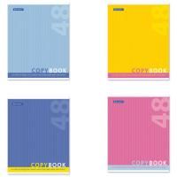 Тетрадь 48л А5 клетка обложка картон Один цвет BRAUBERG 10/100