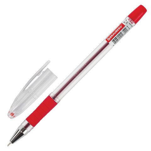 Ручка шариковая масляная красная 0,7мм BRAUBERG Model-XL ORIGINAL 1/12/1728 (Клиент)