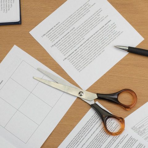 Ножницы 160мм метал европодвес в чехле Staff 1/12/240 (вывод)