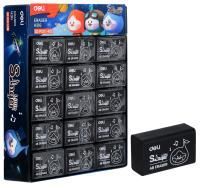 Ластик 32х22х12,5мм черный Deli Little Singer 1/30