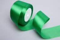Лента атласная 50мм 23м зеленая 1/4
