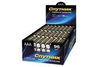 Элемент питания Спутник ААА Premium Alkaline LR03/4S/96 (4шт) 1/24/96
