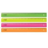 Линейка 30см пластиковая неоновая ассорти Neon СТАММ ЛН31 1/20/360