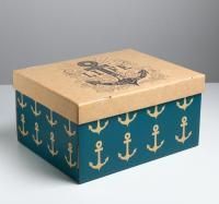 Подарочная коробка 31х25х16см Морская 1/50