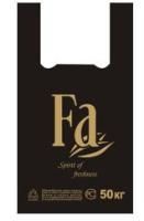 Пакет Майка ПНД (30+15)х54-25 50кг FA Фа черный Д 100/1000