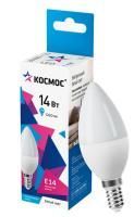 Лампа светодиодная 14W 4500K E14 220V CN свеча Космос 1/10/80