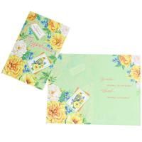 Открытка 12х18см Поздравляем ! цветы, птичка 1/10