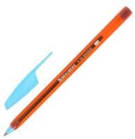 Ручка шариковая синяя 1мм 0,5мм BRAUBERG X-30 Orange 1/50
