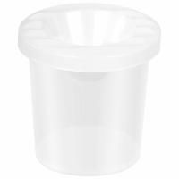 Стакан-непроливайка ПИФАГОР белый прозрачный 1/50