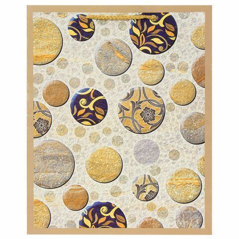 Пакет подарочный ламинированный (26х32х13см) Мраморная абстракция 1/12/96