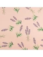 Бумага подарочная глянц 70х100см 75г/м Лаванда 10/300